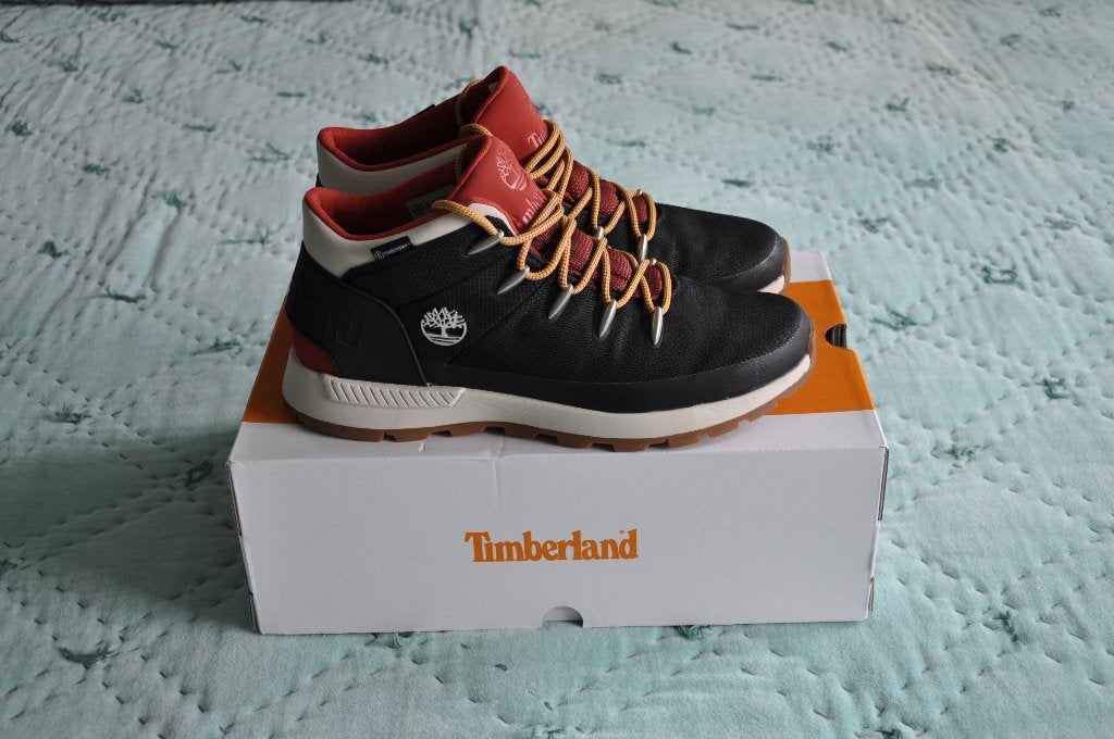 Timberland Sprint Trekker Halfhoge Waterdichte Sneaker, Kleding | Heren, Ophalen of Verzenden, Timberland, Zwart, Sneakers of Gympen