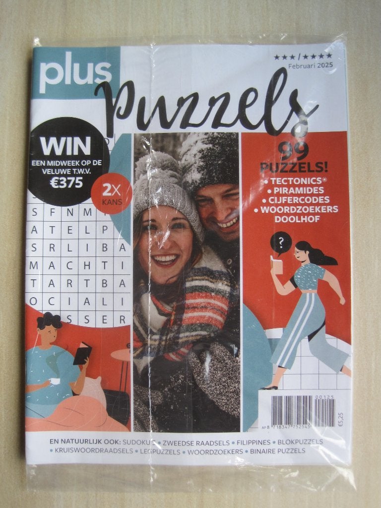 032 - Plus Puzzels februari 2025, Verzenden, 500 t/m 1500 stukjes, Nieuw, Puzzelboek