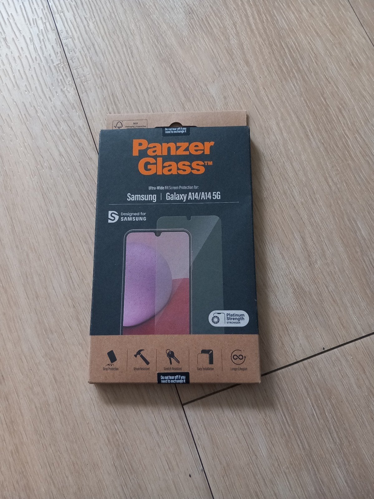 Panzer glass voor Samsung a14 / a14 5g, Ophalen of Verzenden, Nieuw
