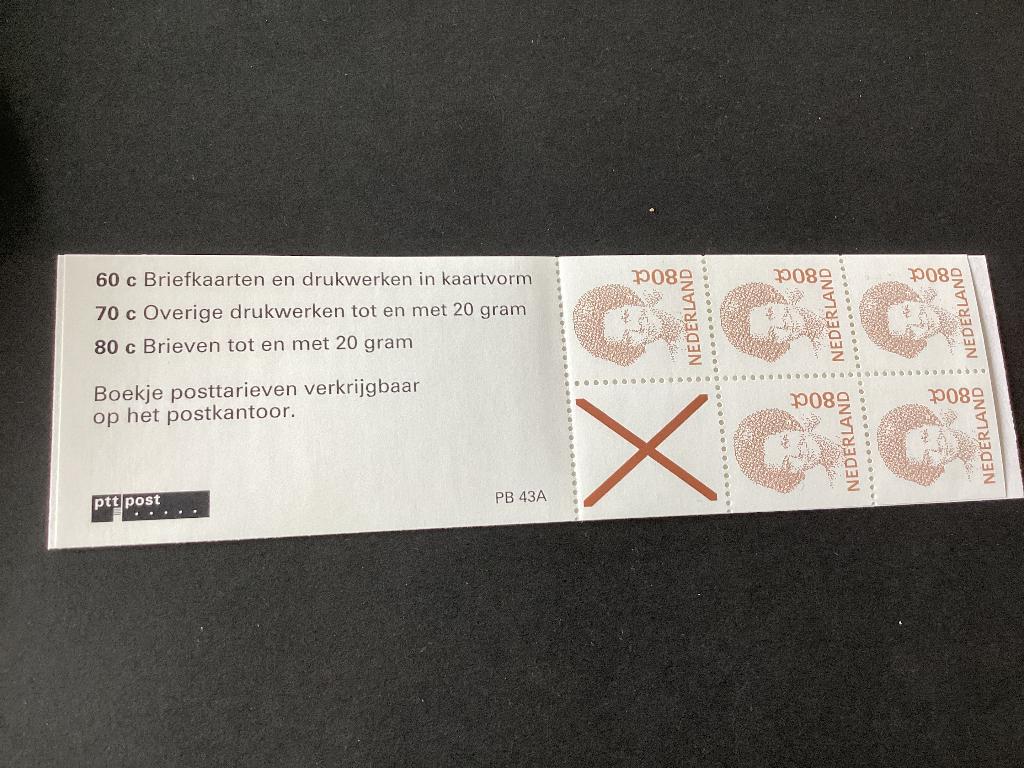 1991, postzegelboekje PB43a, Verzenden, Na 1940, Postfris