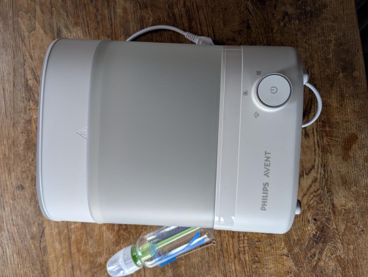 Philips Avent Sterilisator en Droger + Dr. Brown's fles, Sterilisator, Philips Avent, Zo goed als nieuw, Ophalen