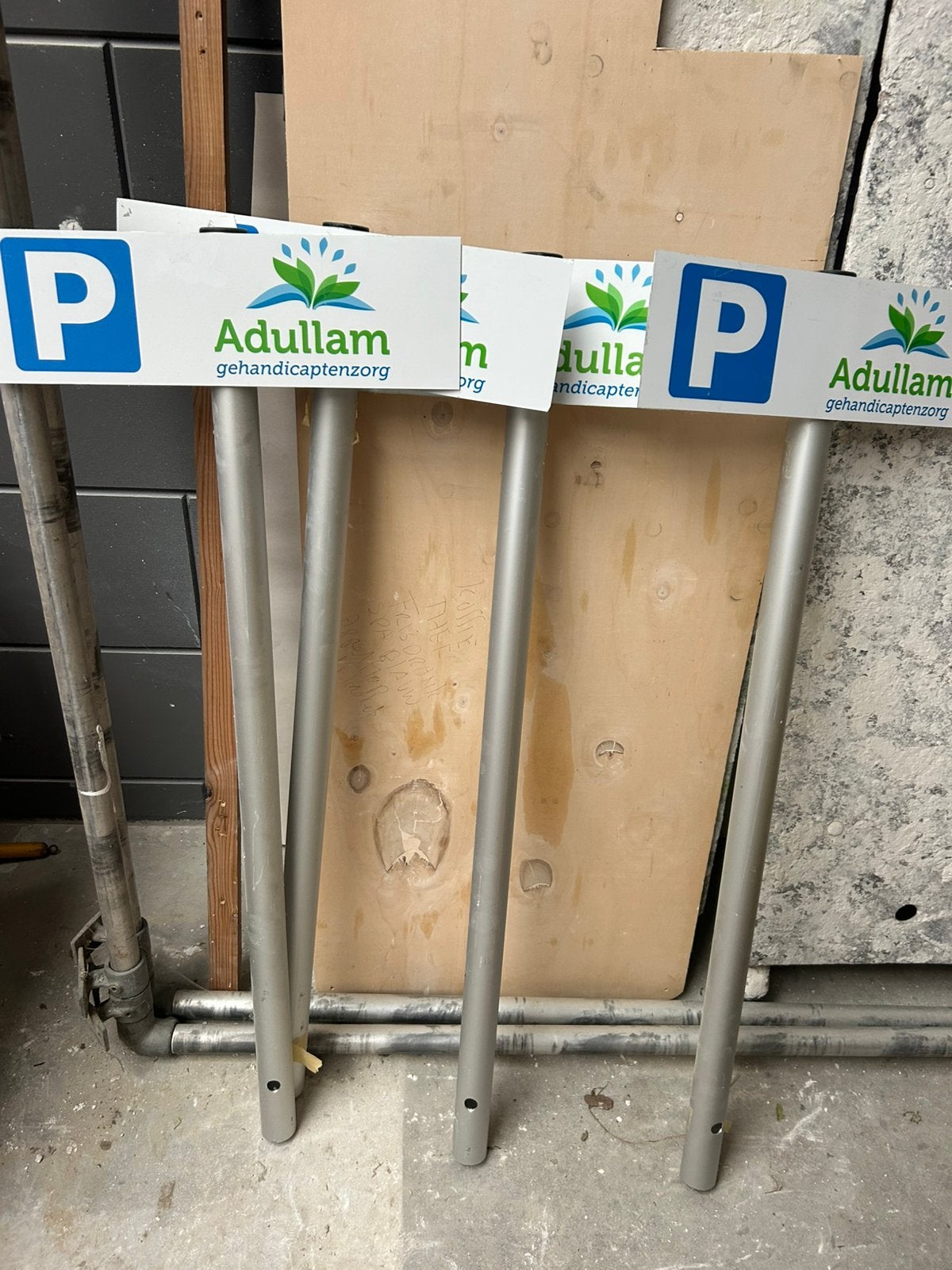 Parkeerborden, Ophalen, Gebruikt, Aluminium