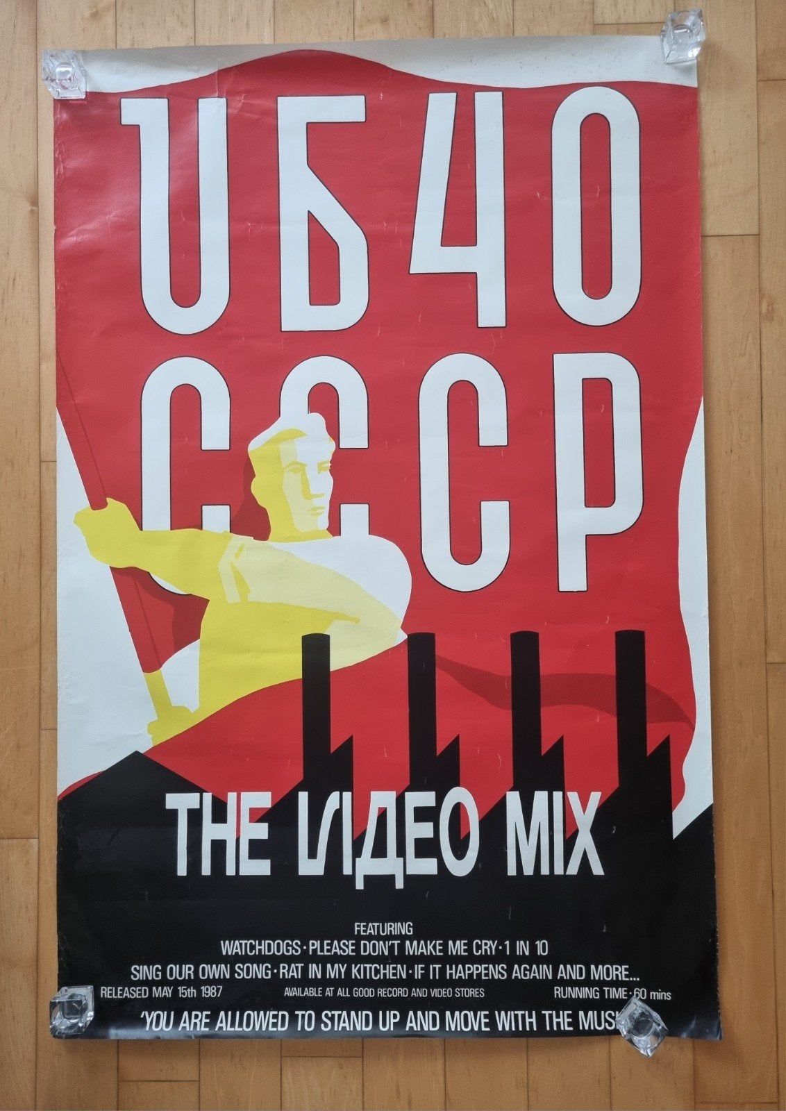 Poster UB40 'CCCP Live in Moscow' The Video Mix, Ophalen, Deurposter of groter, Muziek, Rechthoekig Staand