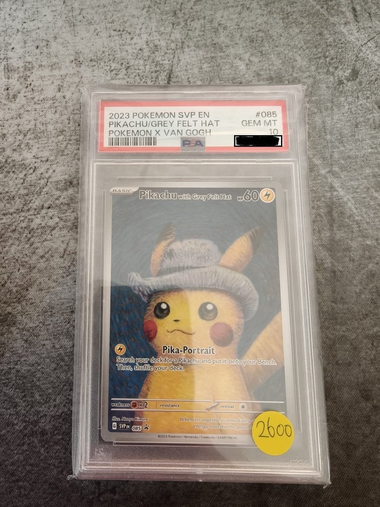 Pikachu with Grey Felt Hat (SVP 085) PSA 10, Ophalen, Nieuw