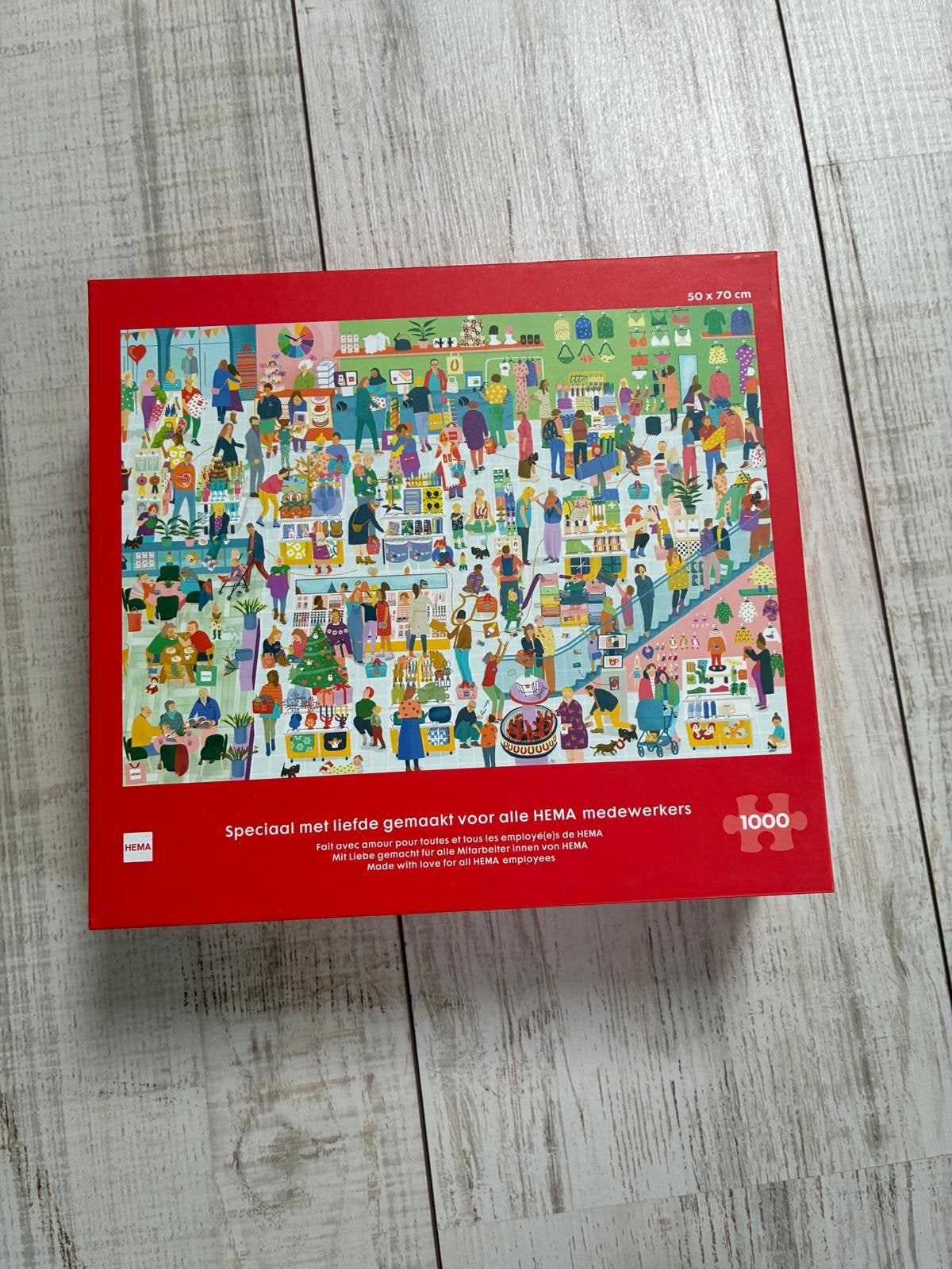 Puzzel 1000 stukjes Hema, Hobby en Vrije tijd, Denksport en Puzzels, Ophalen, 500 t/m 1500 stukjes, Zo goed als nieuw