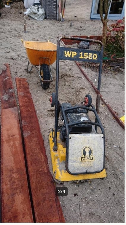 Te huur straatmakers gereedschap, tegeltiller,trilplaat,, Tuin en Terras, Ophalen, Zo goed als nieuw, Overige materialen, Overige typen