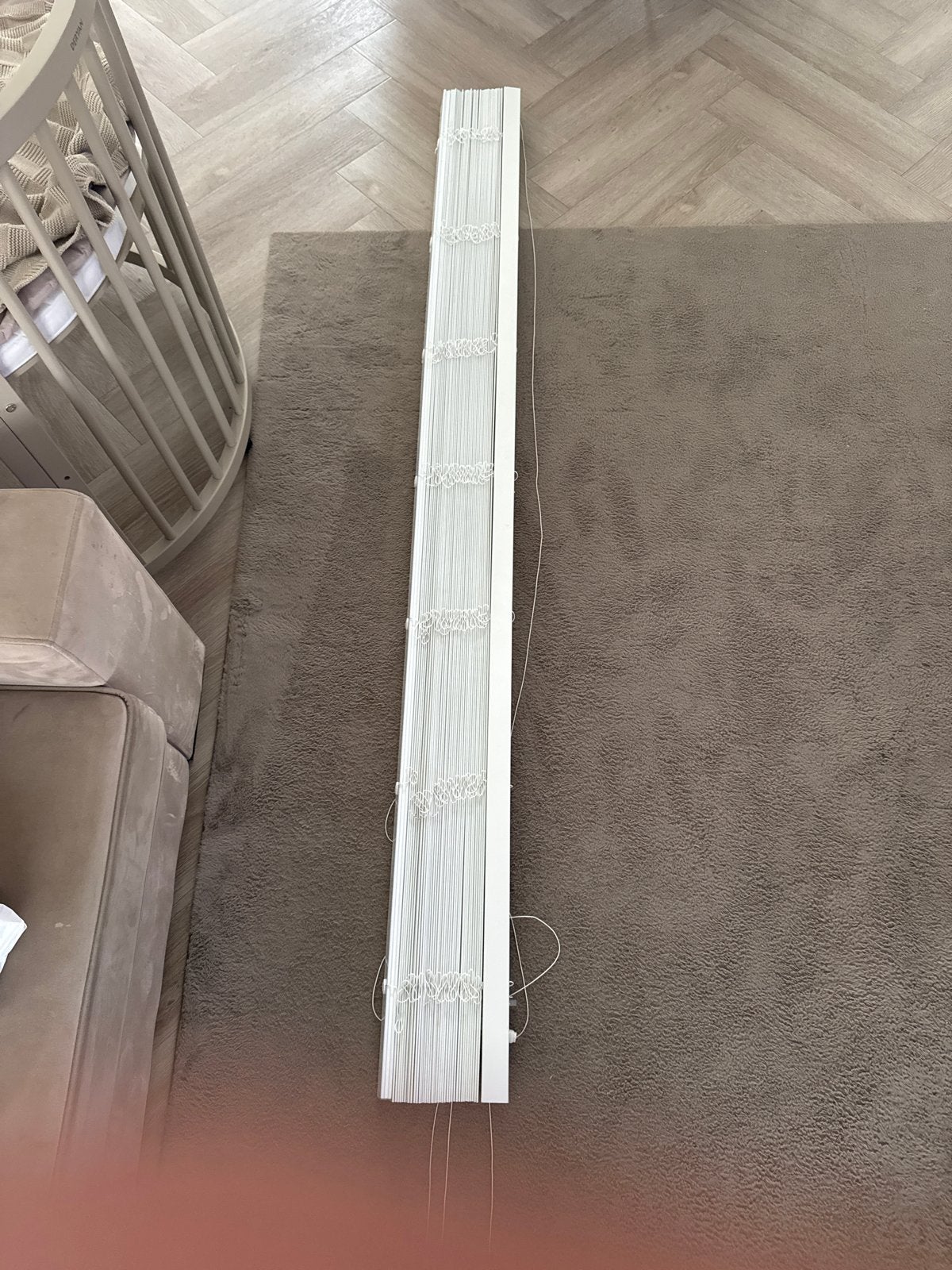 Witte jaloezieën 210cm breed, Jaloezie, Wit, Ophalen of Verzenden, Zo goed als nieuw