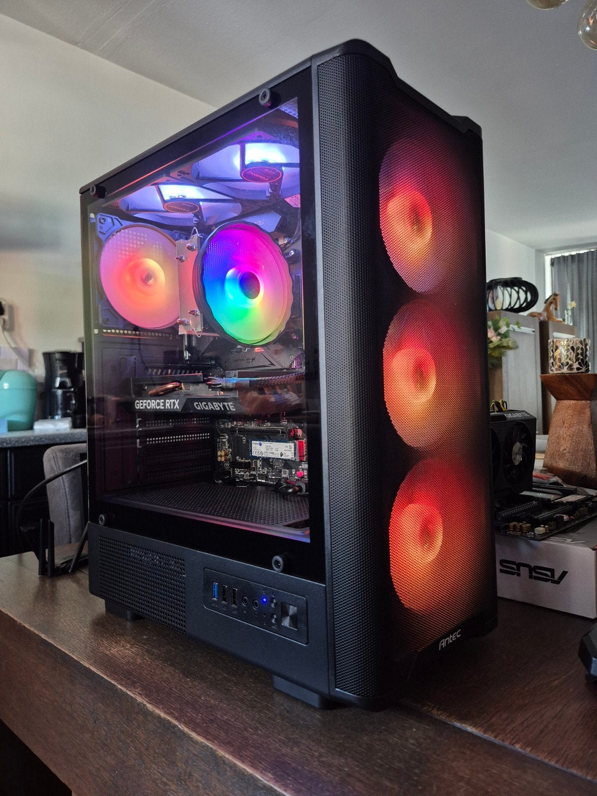 Game PC RTX 4060 8GB Ryzen 7 3800XT 32GB intern 1,2TB M.2, Ophalen, Virtual Reality, Zo goed als nieuw, AMD Ryzen 7