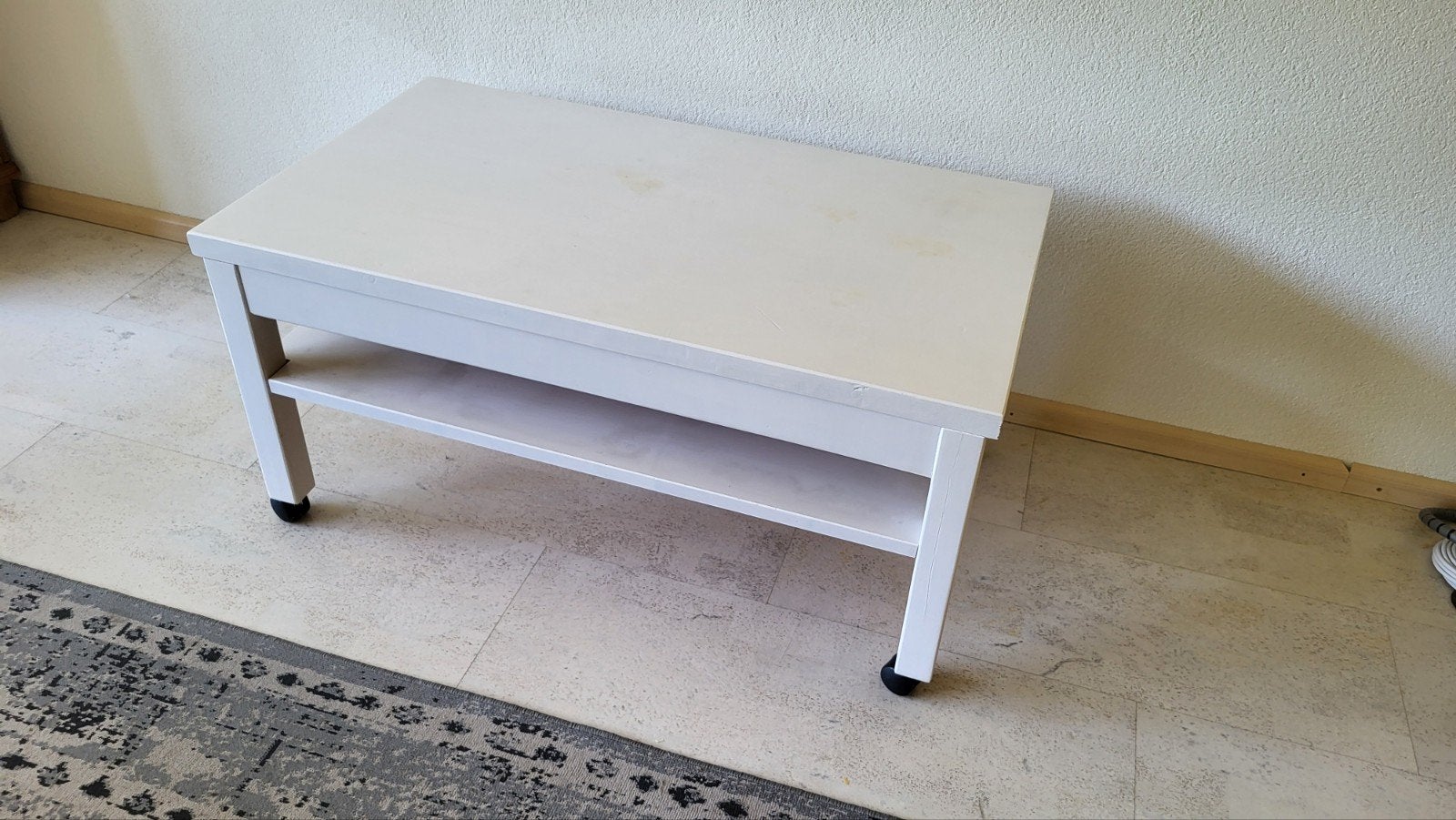 TV tafel, Huis en Inrichting, Tafels | Bijzettafels, Gebruikt, 75 cm of meer, Modern, Rechthoekig