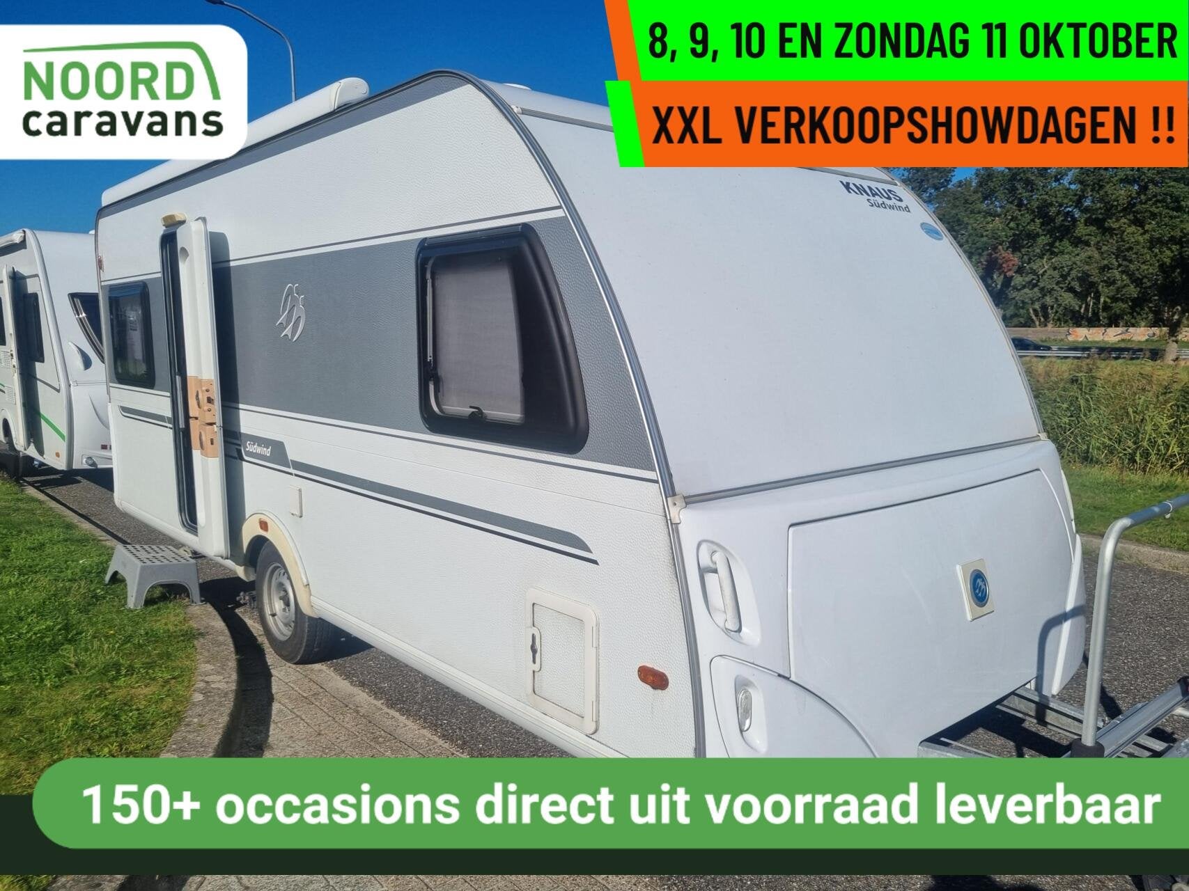 Knaus sudwind 500 fu MOVER + ZAKLUIFEL + VOORTENT + FRANSBED, Caravans en Kamperen, Rondzit, 7 tot 8 meter, Bedrijf, Serviceluik