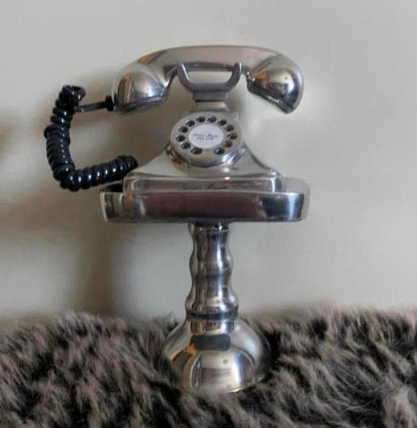 Riviera maison telefoon met standaard, Verzenden, Zo goed als nieuw, Zilver