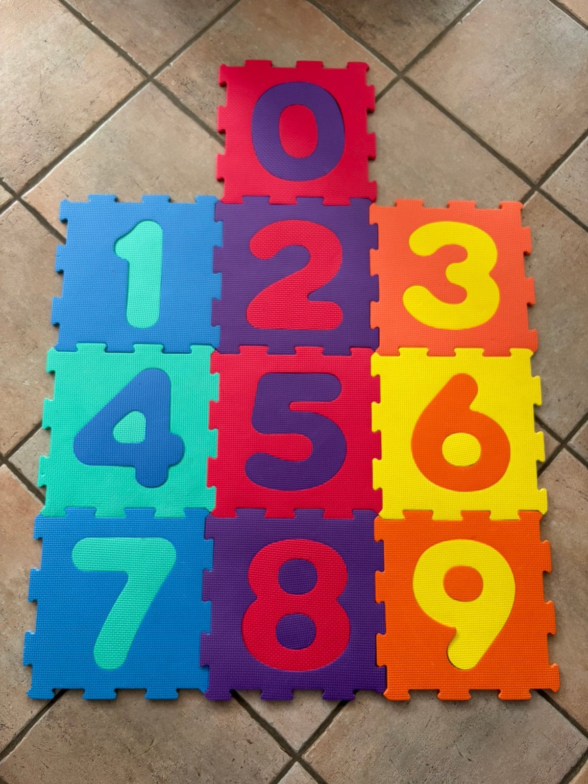 Leuke cijferpuzzel van foam, Ophalen of Verzenden, Gebruikt