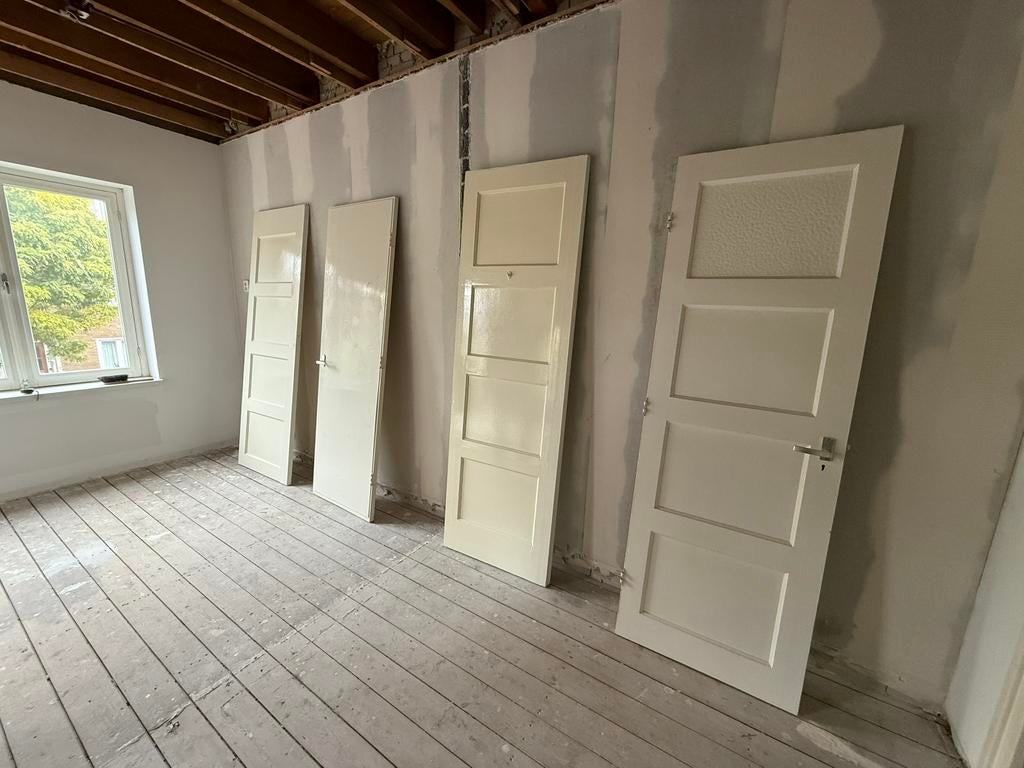 Paneeldeuren jaren vijftig, Doe-het-zelf en Verbouw, Deuren en Horren, Ophalen, Zo goed als nieuw, Binnendeur, Minder dan 200 cm