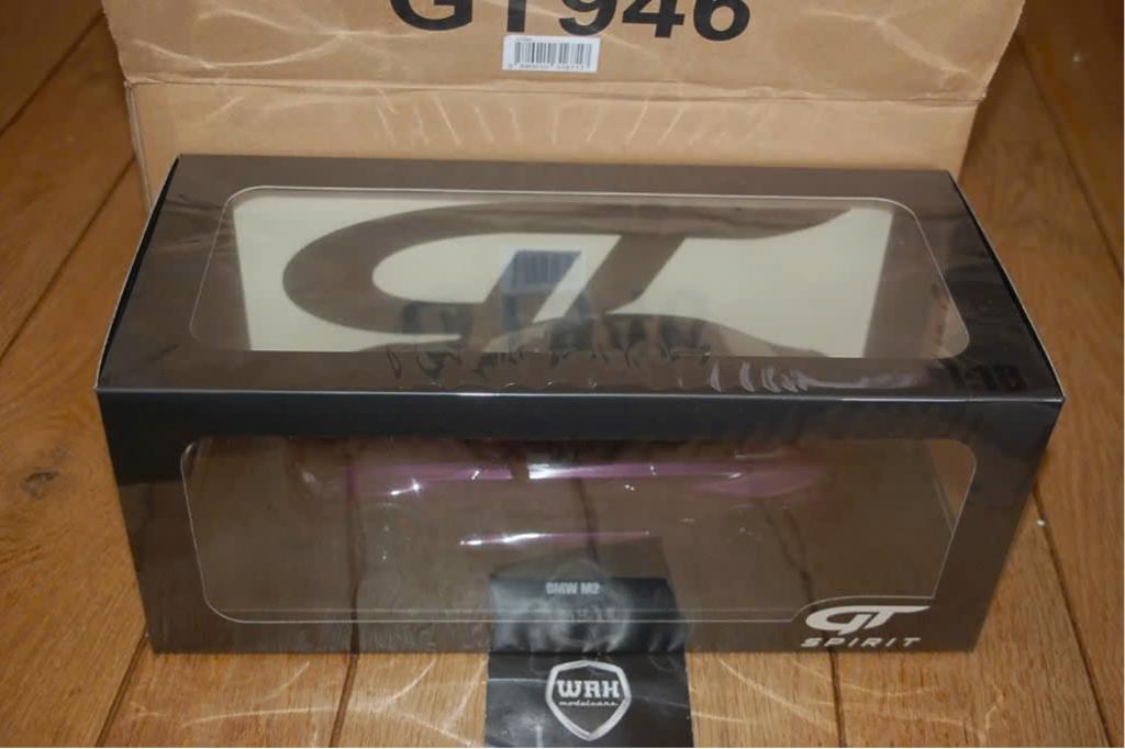 1:18 BMW M2 2023 twilight purple GT spirit GT946 in box WRH, Verzenden, Zo goed als nieuw, Auto, Overige merken