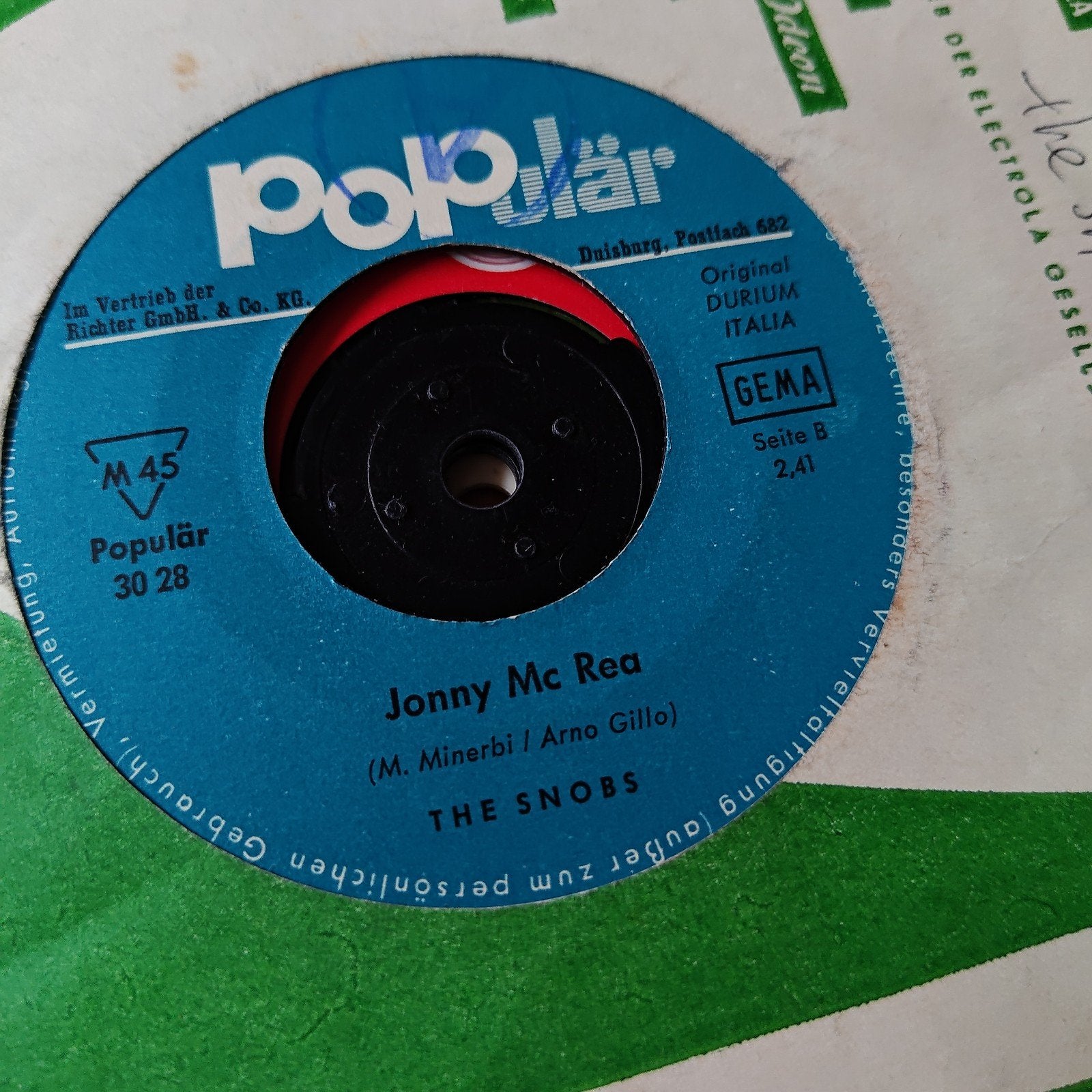 Popülär 30 28 - Treue Gehört Dazu / Jonny Mc Rea (Single), Gebruikt, 7 inch, EP, Schlager