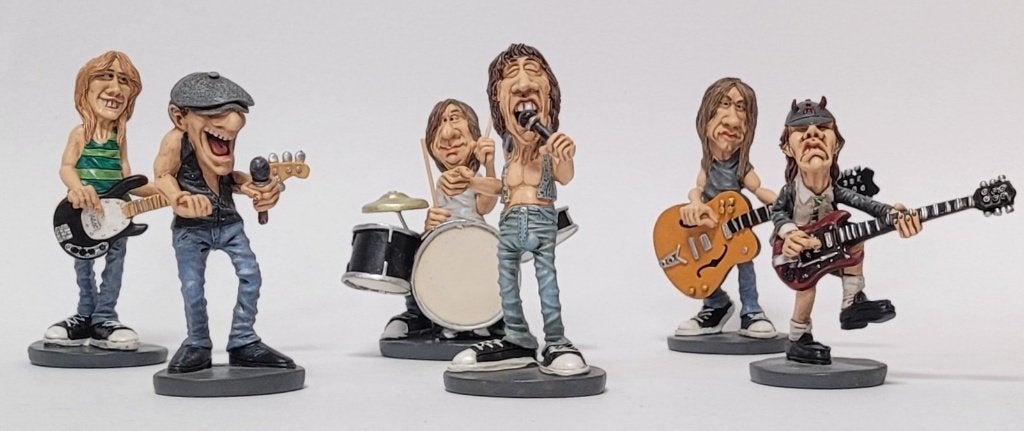 Malcon Young ACDC beeldje by Warren Stratford decoratie deco, Info@deconoord.nl, Deco Noord, Nieuw, Ophalen of Verzenden
