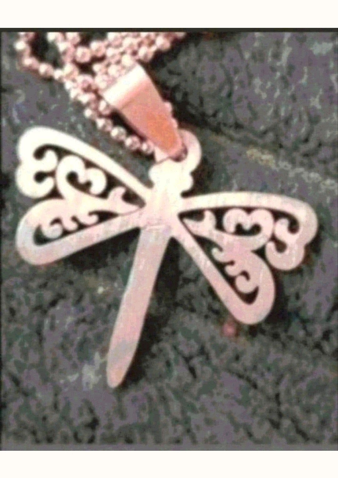 ketting libelle, Verzenden, Nieuw, Zilver, Met hanger