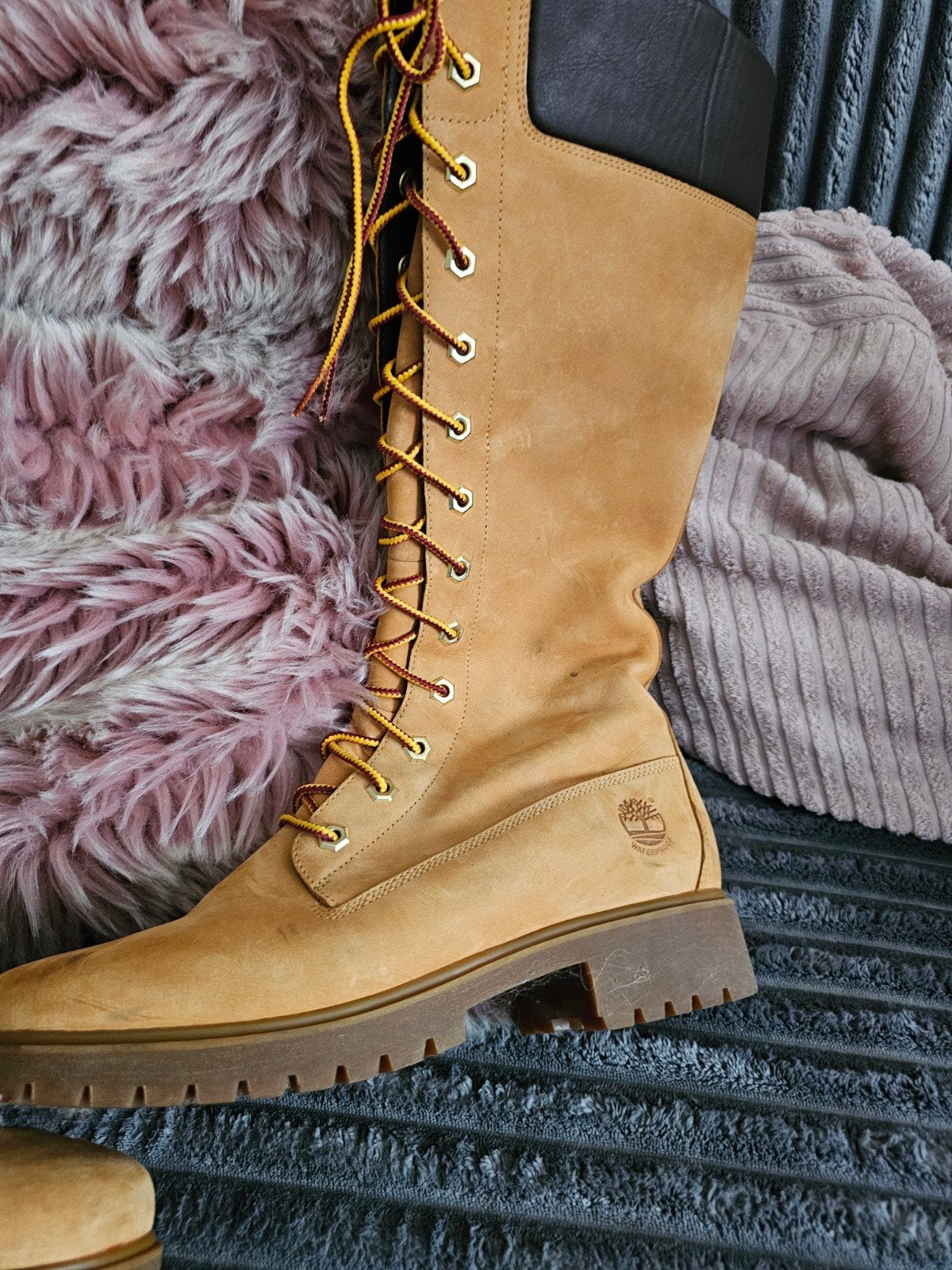 Timberland hoge laarzen, maat 38,5, Ophalen, Hoge laarzen, Bruin, Timberland