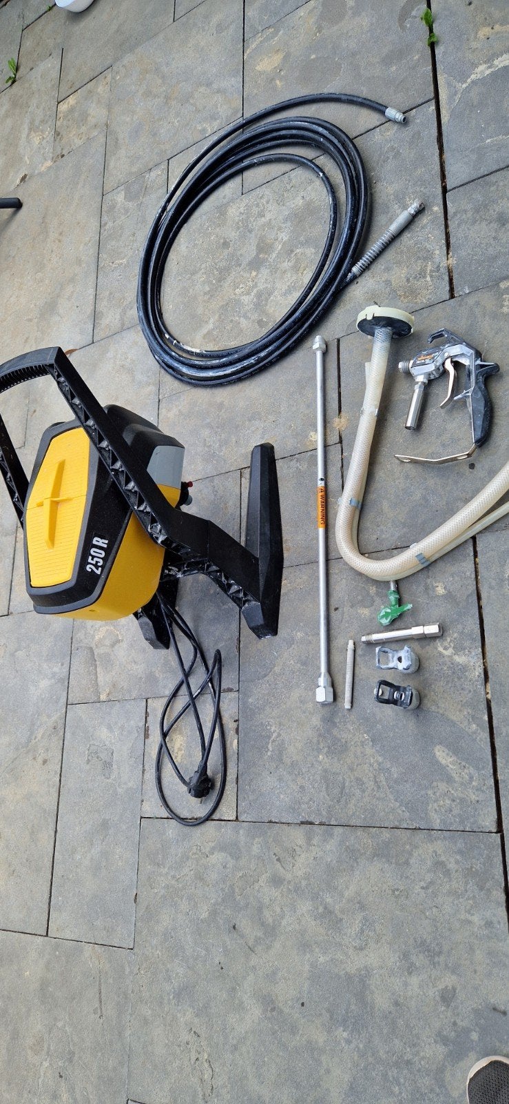 Wagner Control Pro 250 R verfspuit met extra's, Ophalen, Zo goed als nieuw, Verfspuit of Verfpomp
