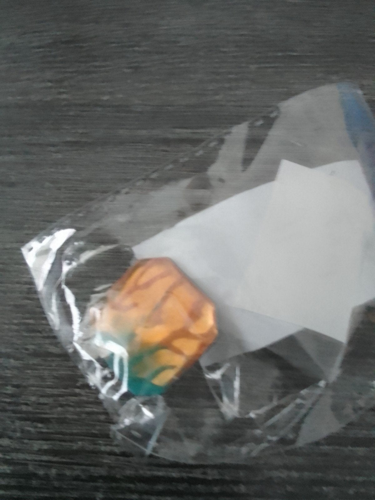 Unieke Broche met Oranje en Groene Tinten, Ophalen, Overige materialen, Overige kleuren, Minder dan 4 cm