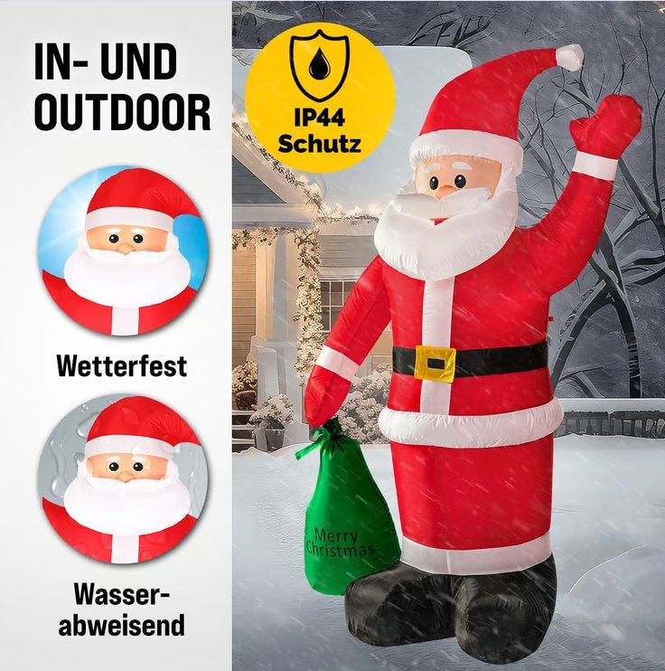 Opblaasbare kerstman 180 cm met LED's GRATIS VERZENDING!, Verzenden, Nieuw, Nvt, Nvt