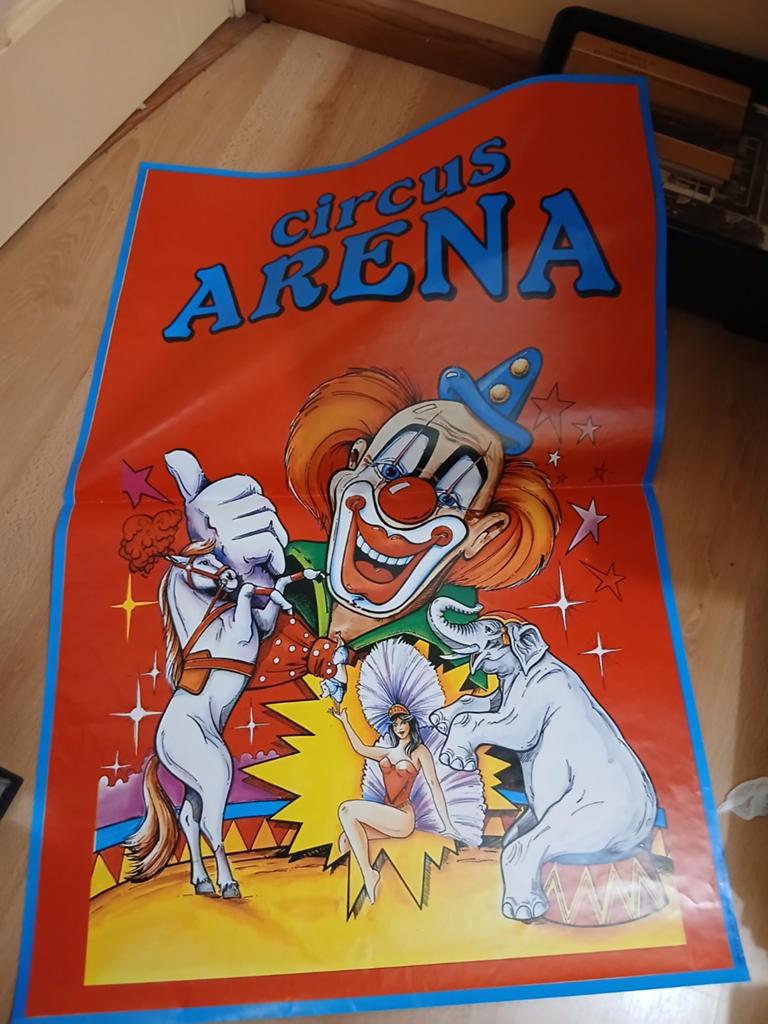 Oude poster Circus Arena, Verzamelen, Ophalen of Verzenden, Zo goed als nieuw, A1 t/m A3
