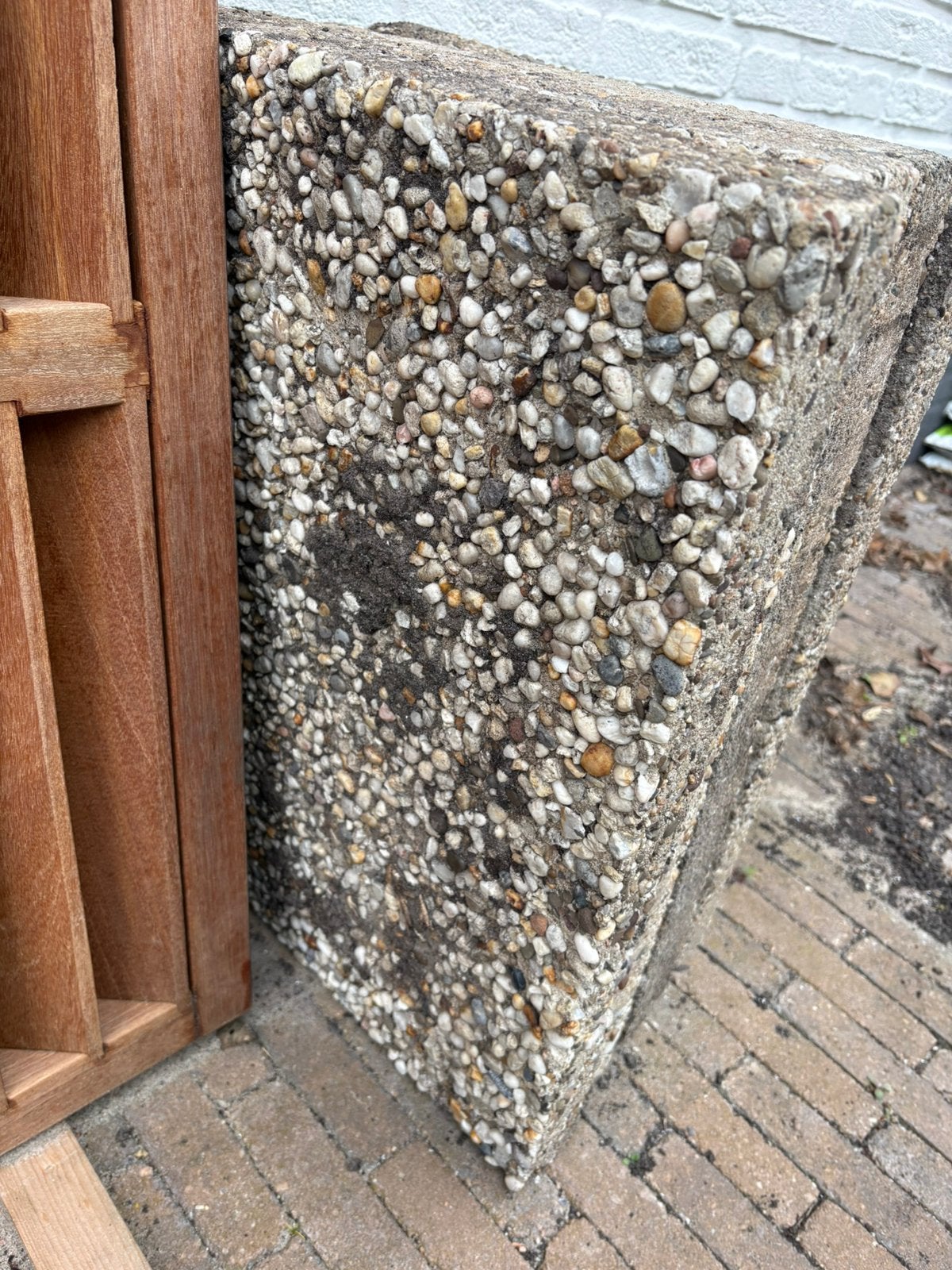 GRATIS 4 grindtegels 40x60 cm, Tuin en Terras, Ophalen, Gebruikt, Minder dan 5 m², Beton