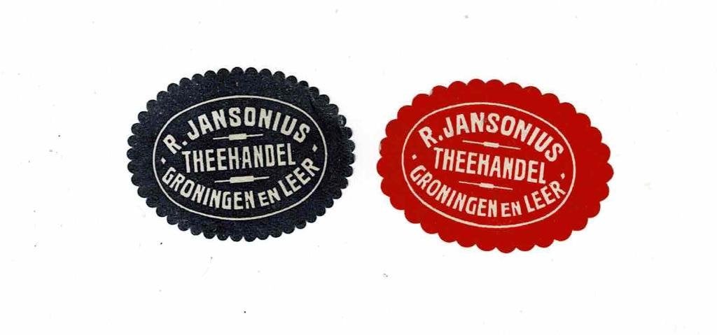 Oude sluitzegels van "JANSONIUS", Verzamelen, Verzenden, Zo goed als nieuw, Overige typen