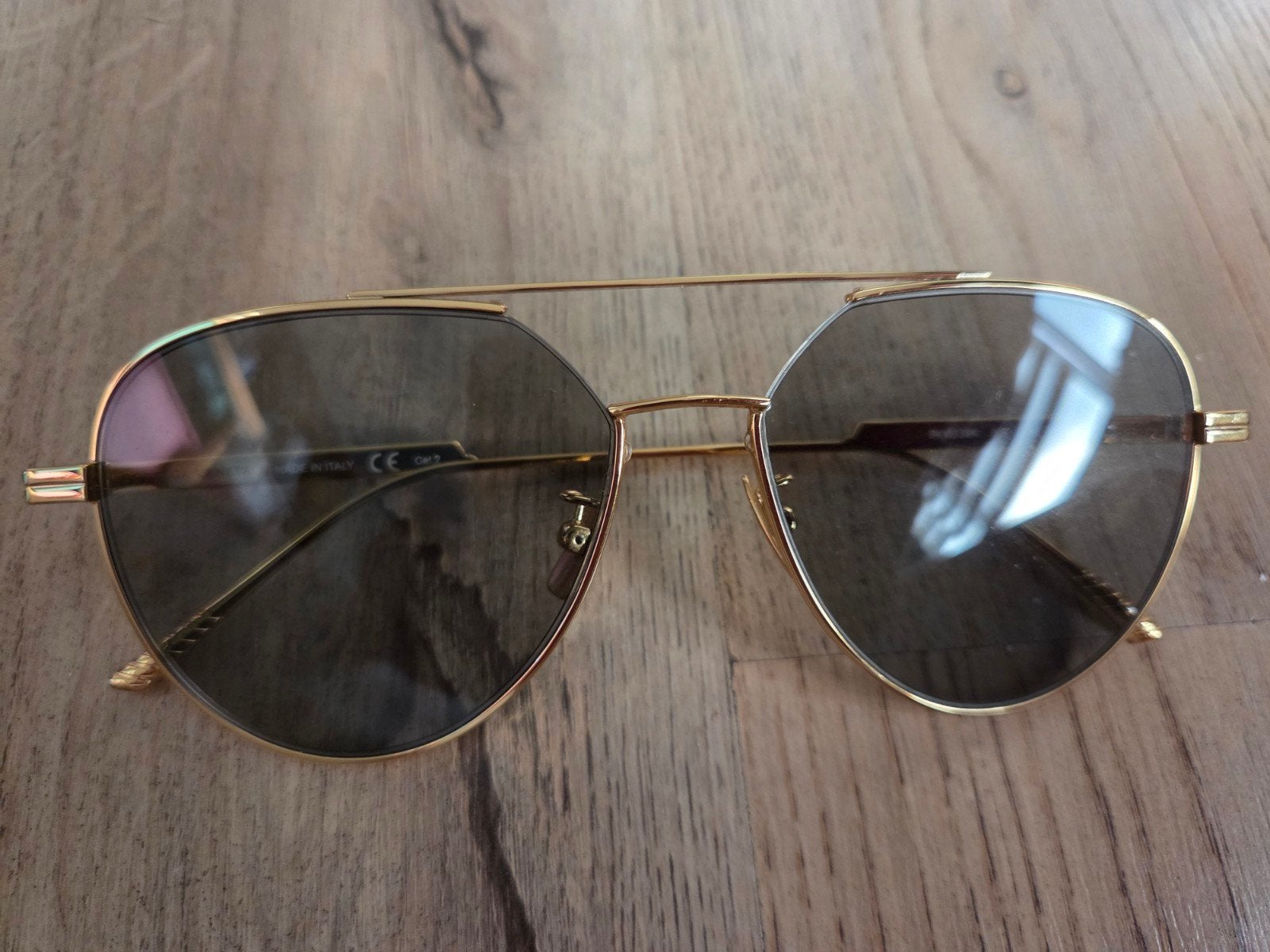 Bottega Veneta Zonnebril BV1013SK Goud, Overige merken, Zonnebril, Overige kleuren, Nieuw