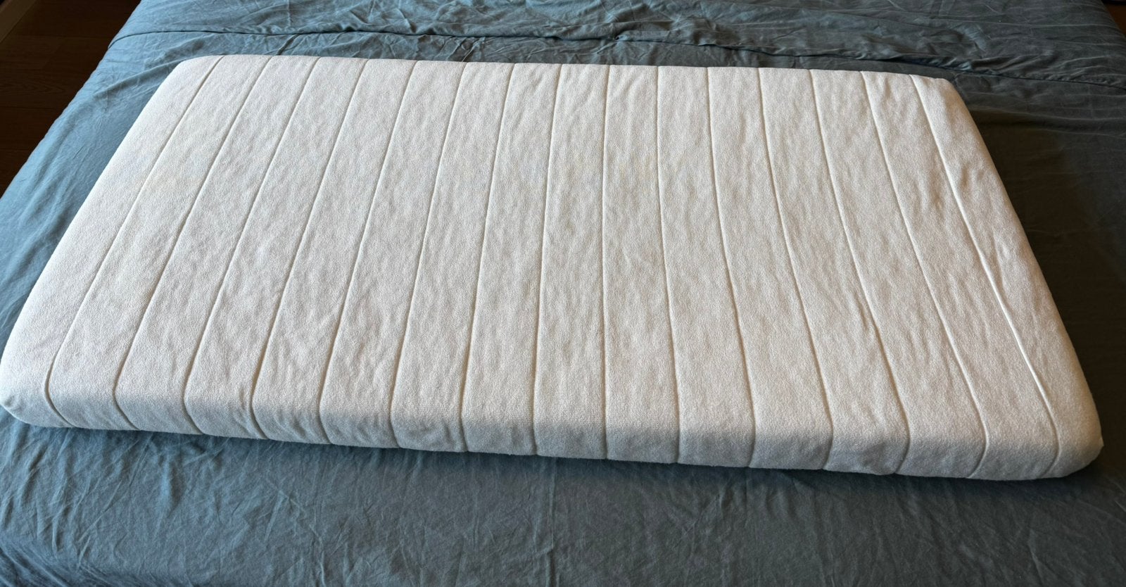 Baby Matras Ledikant of Campingbedje 60x120 met bescherming, Ophalen, Zo goed als nieuw, Minder dan 140 cm, Matras