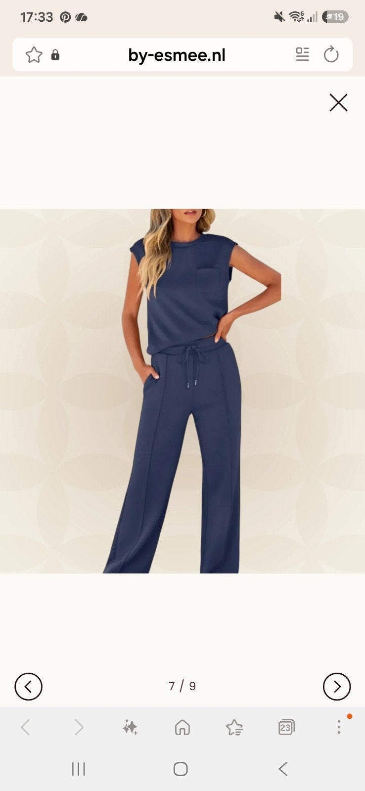 Anna co ord pakken beige  en blauw nieuw in de verpakking, Kleding | Dames, Ophalen of Verzenden, Nieuw