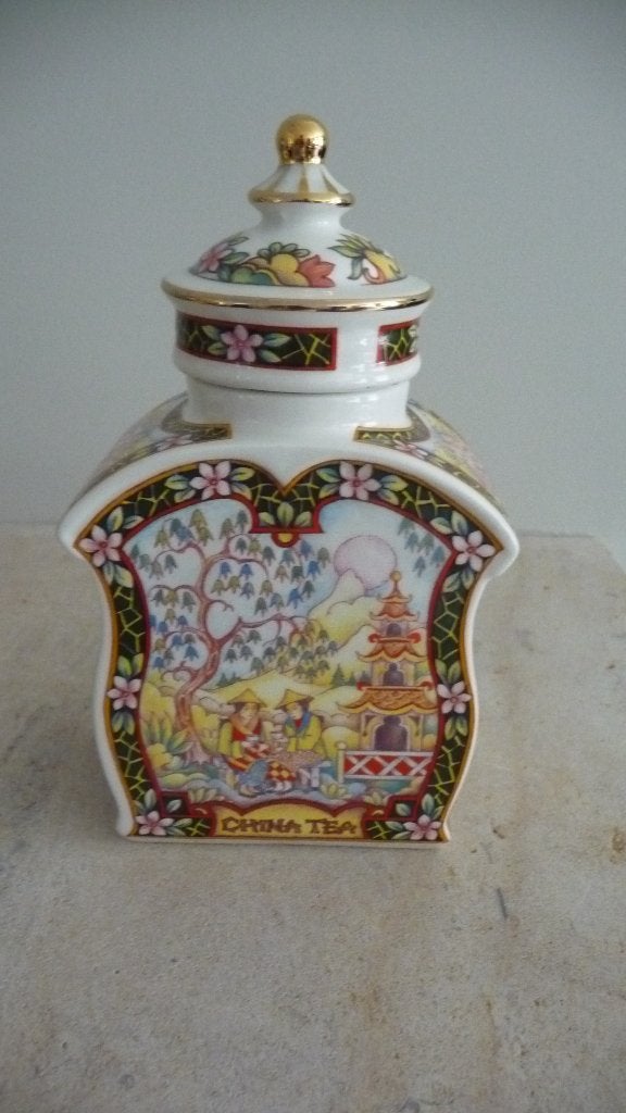 Sadler Tea Pot and caddy The World of Tea Collection, Ophalen of Verzenden
