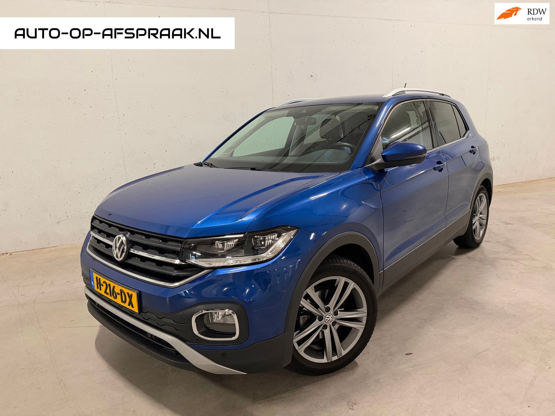 Volkswagen T-Cross 1.0 TSI Style Automaat Virtual Camera Nav, Auto's, Volkswagen, Gebruikt, Euro 6, Blauw, 116 pk