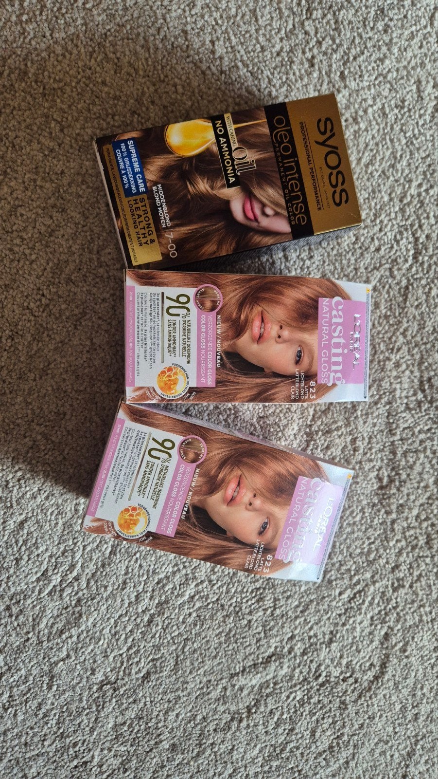 Haarverf: L'Oréal Casting Natural Gloss & Syoss Oleo Intense, Ophalen of Verzenden, Nieuw, Overige typen