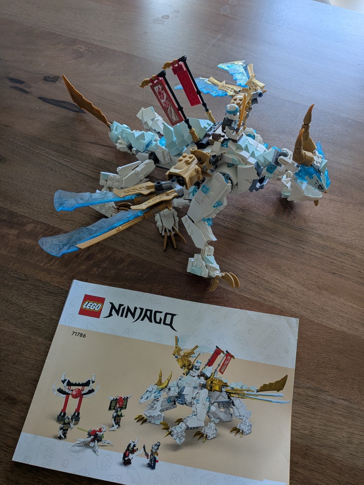 LEGO Ninjago 71786 Zane's Ice Dragon - Draak + 1 Figuur, Kinderen en Baby's, Speelgoed | Duplo en Lego, Gebruikt, Lego, Ophalen of Verzenden