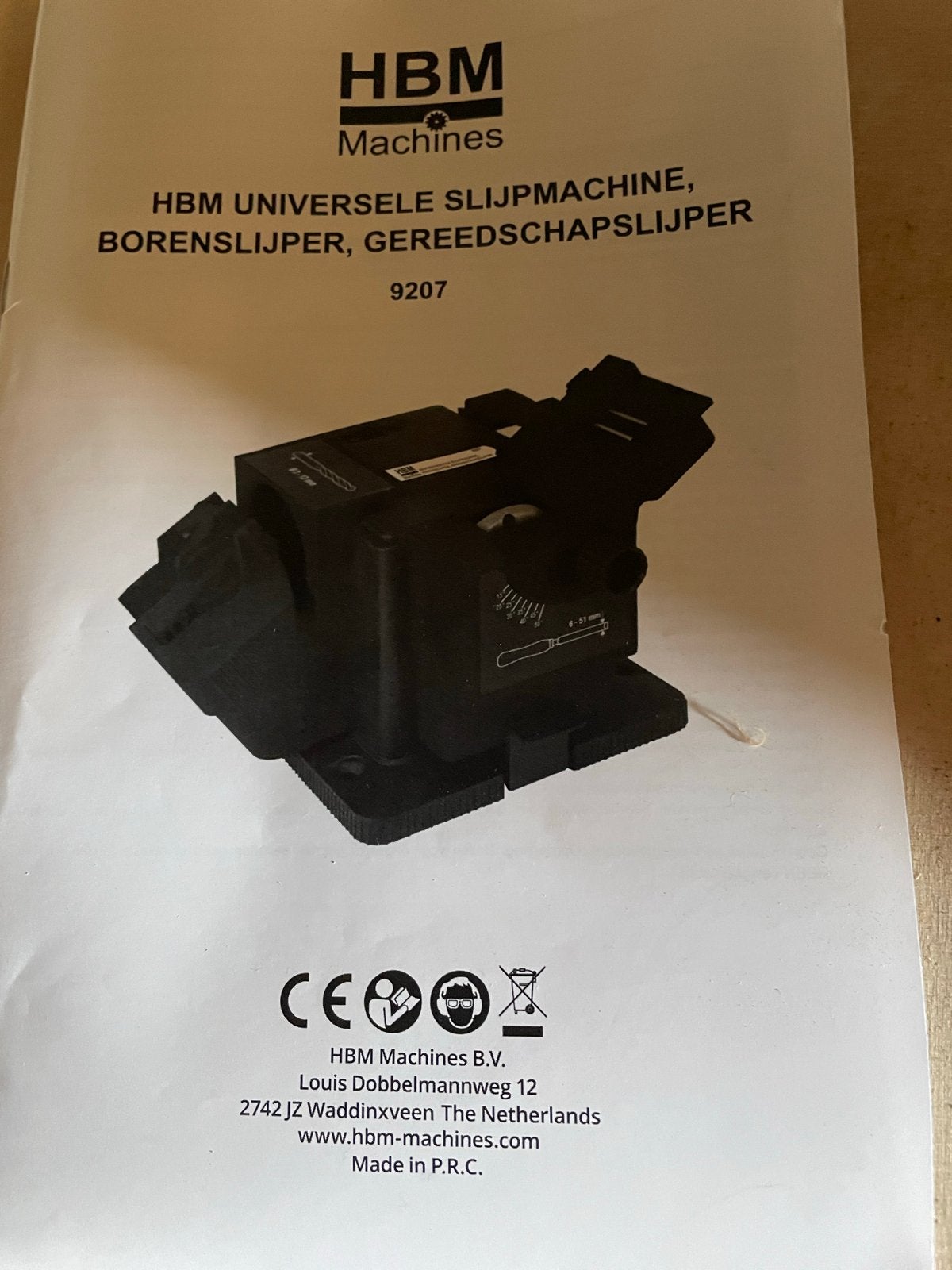 HBM Universele Slijpmachine 9207 - Boor-, Gereedschapsslijpe, Ophalen of Verzenden, Zo goed als nieuw, Minder dan 700 watt, Overige typen