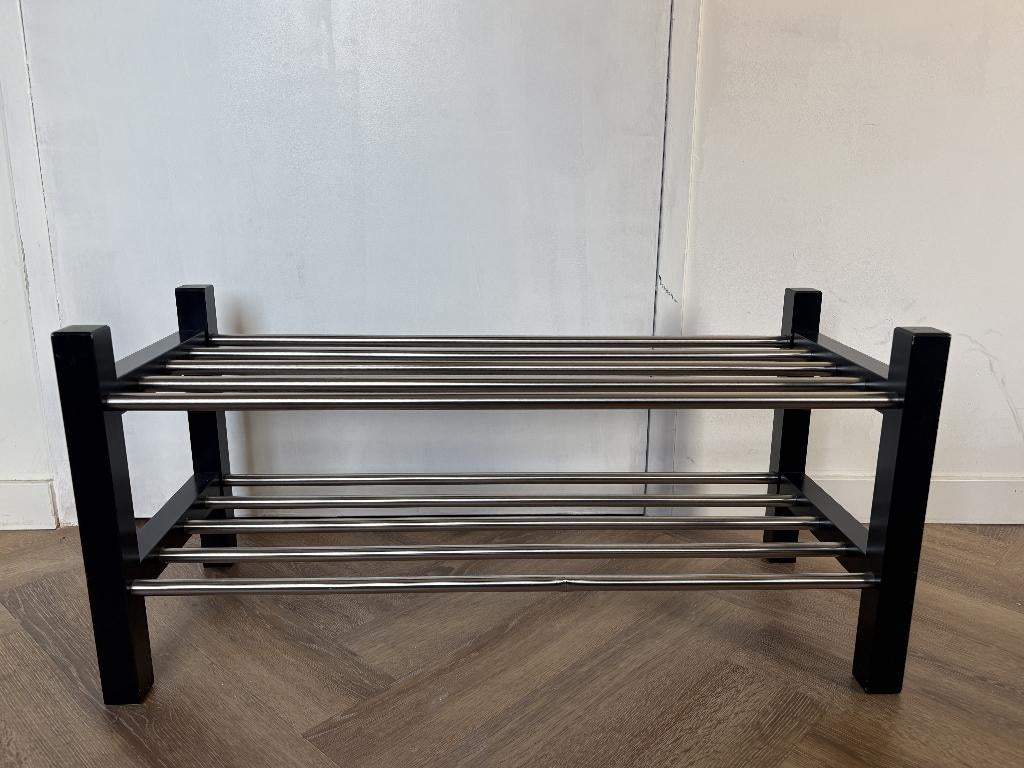 IKEA TJUSIG schoenenrek zwart – 79x32x37 cm, Huis en Inrichting, Ophalen, Gebruikt