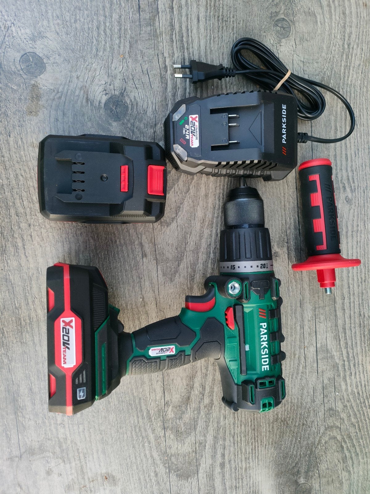 Parkside Accuboormachine X20V Team met accu en lader, Doe-het-zelf en Verbouw, Gereedschap | Boormachines, Ophalen of Verzenden