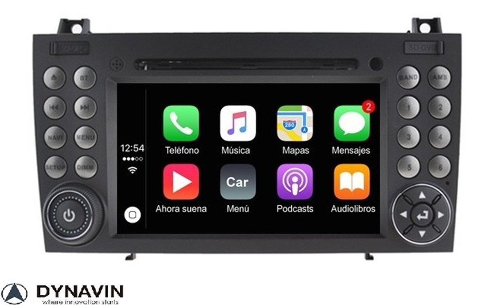 autoradio mercedes slk navigatie dvd carplay android auto, Ophalen of Verzenden, Dynavin, VERKOOP@INBOUWNAVIGATIE.COM, Oberonweg 262 3208pg
