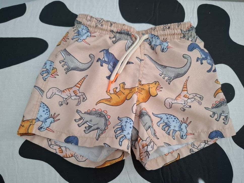 Hema zwembroek maat 86/92 met dinosaurusprint, Gebruikt, Ophalen of Verzenden, Hema, Zwembroek