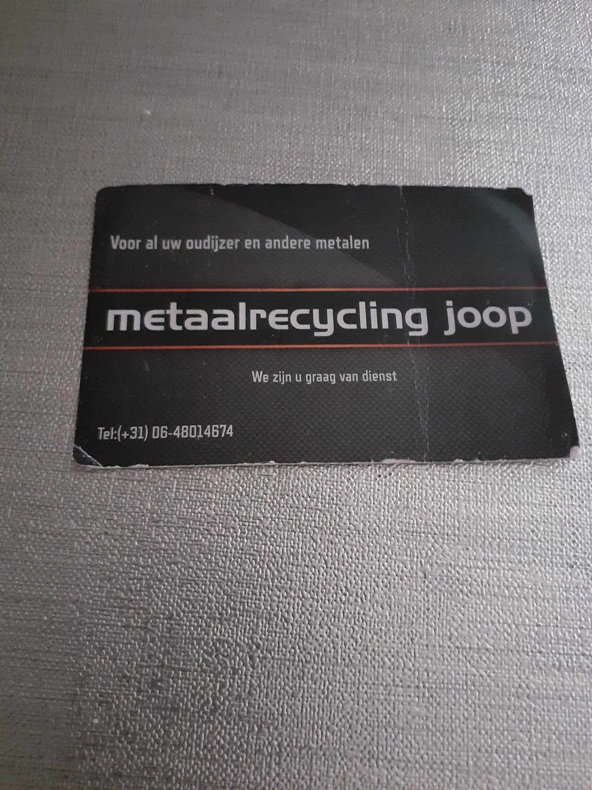 gratis bij u af te halen oud ijzer, Ophalen, Gebruikt