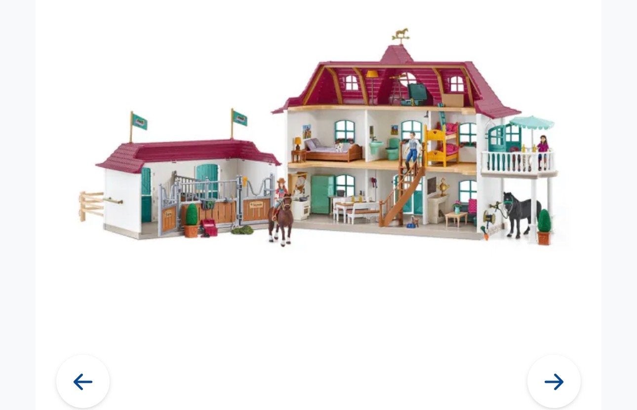 Schleich Horse Club Lakeside Rijschool & Huis 42706, Ophalen of Verzenden, Gebruikt, Poppenhuis
