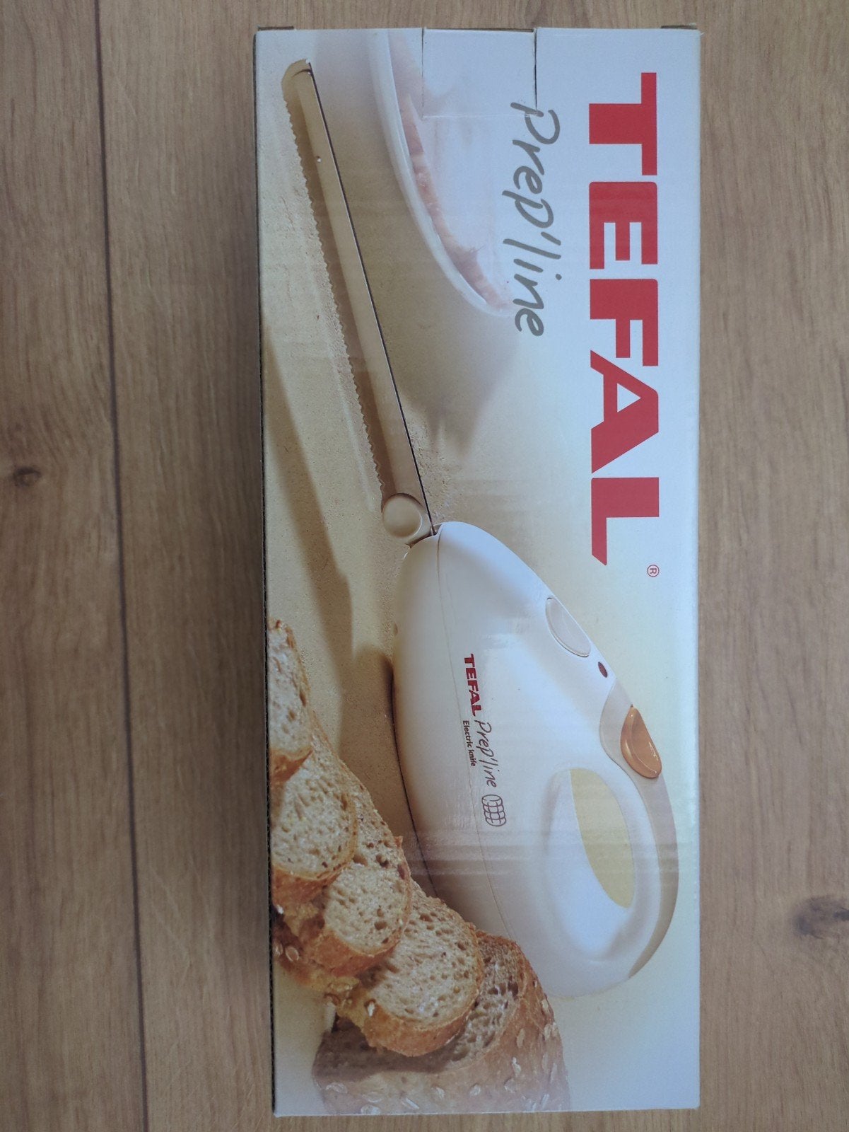 Tefal Prep'line Elektrisch Mes - Zo goed als nieuw, Kunststof, Ophalen of Verzenden, Zo goed als nieuw, Snijmachine