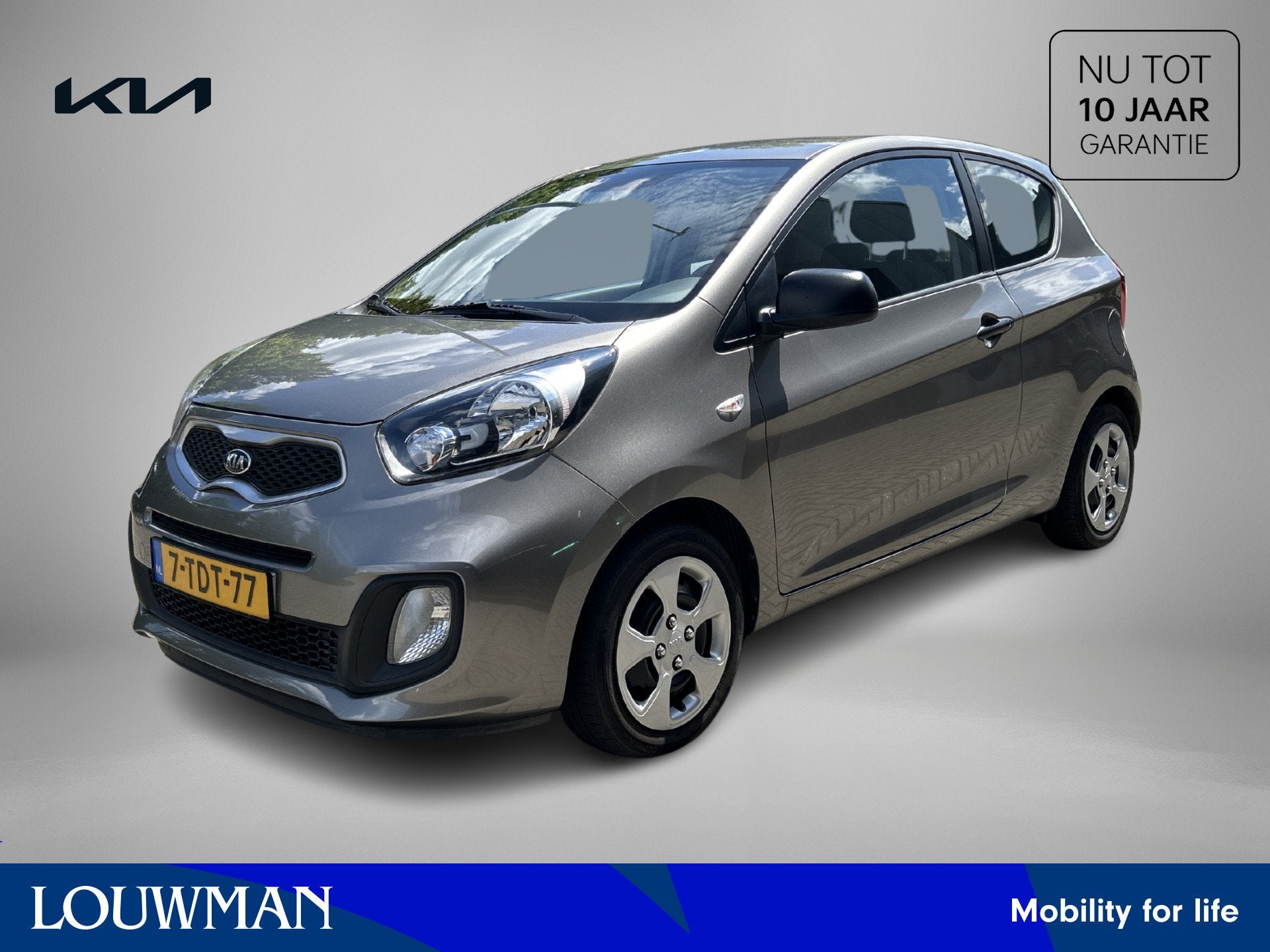 Kia Picanto 1.0 CVVT ISG Airco (bj 2014), Voorwielaandrijving, Stof, Gebruikt, Zwart