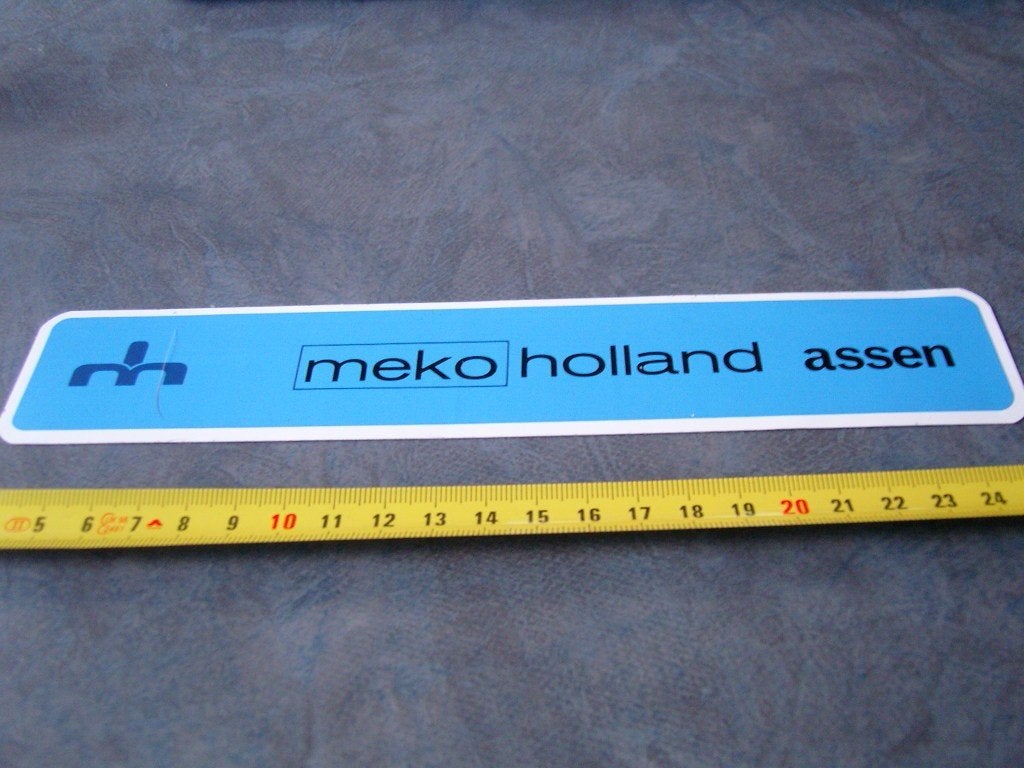 sticker Assen MEKO Holland, Verzamelen, Ophalen of Verzenden, Zo goed als nieuw