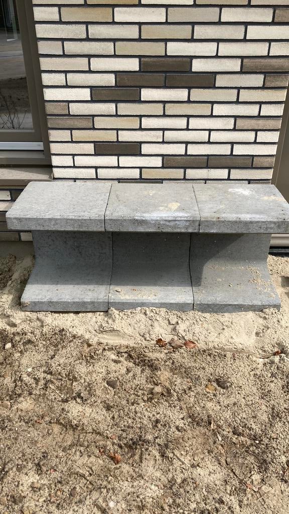 Betonnen tuinbankje, Ophalen, Nieuw, Overige materialen