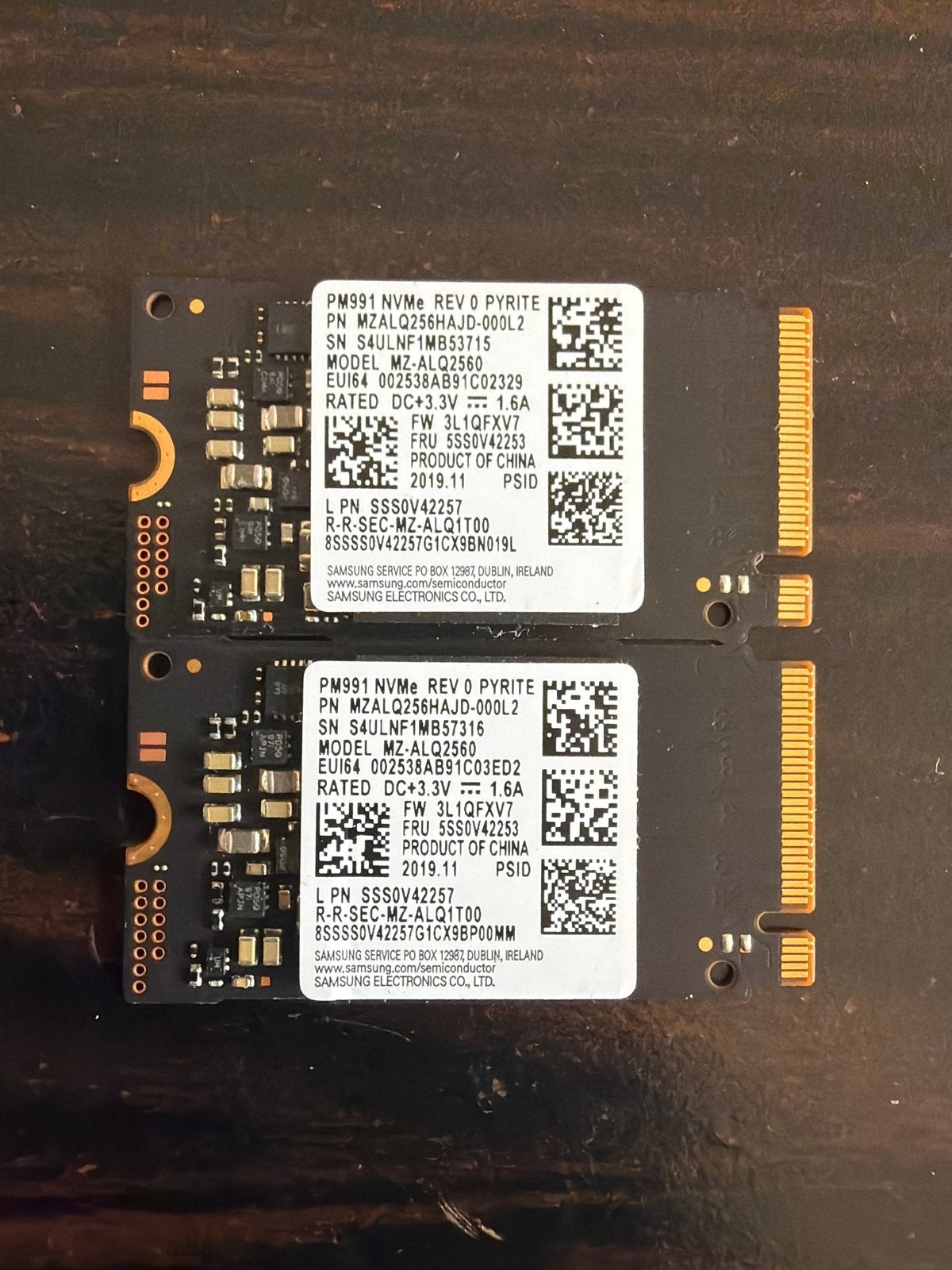 Samsung PM991 NVMe SSD 256GB M.2, Computers en Software, Harde schijven, Intern, Ophalen of Verzenden, Zo goed als nieuw, Laptop