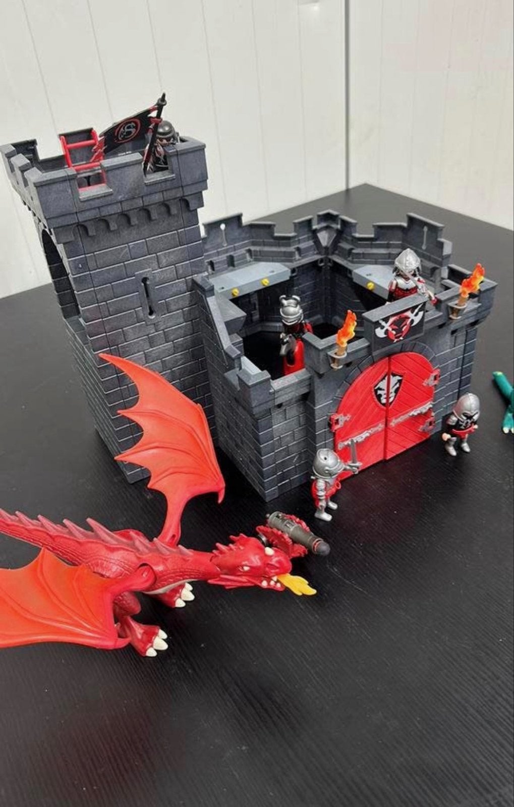 Playmobil Drakenburcht met ridders en draken, Ophalen of Verzenden, Gebruikt