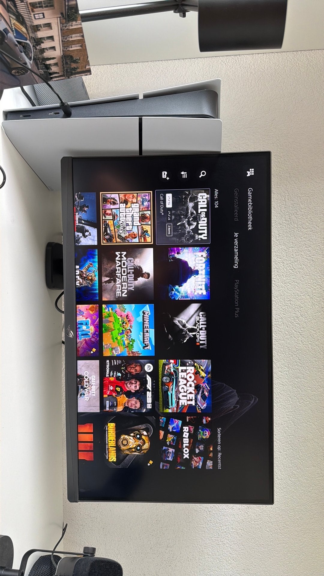 PS5 Slim + ASUS ROG 4K 160Hz Gaming Monitor – Complete set, Overige merken, Nieuw, 120 Hz, Ophalen of Verzenden