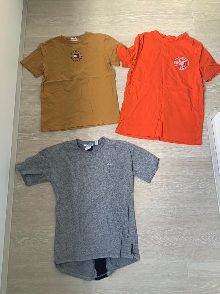 Bundel 3 T-shirts: Nick & Nick, C&A, Tommy Hilfiger 158/164, Ophalen of Verzenden, Gebruikt, Jongen, Shirt of Longsleeve